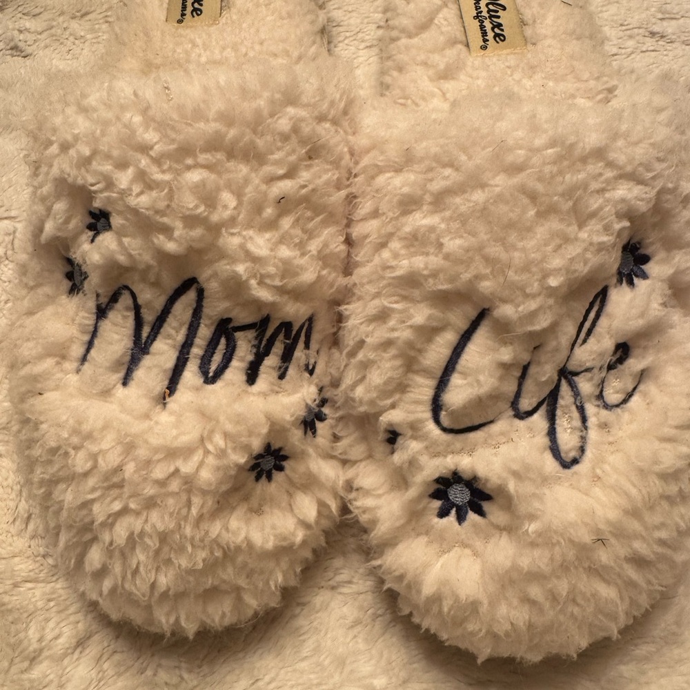 Cozy “Mom Life” Slippers